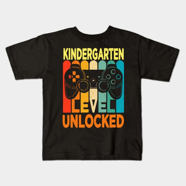 kindergarten level unlocked Kids T-Shirt by Leosit